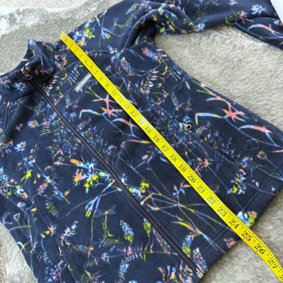 Columbia Multicolor Floral Fleece Jacket - Picture 9 of 10